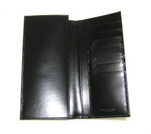 No.4 二つ折長財布（ブラック）