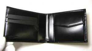 No.4 二つ折財布（ブラック）