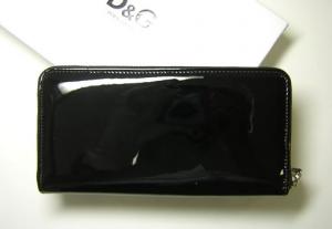 No.2 D&G　ラウンドファスナー長財布（ブラック）