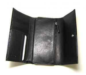No.3 D＆G　三つ折長財布（ブラック）