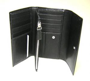 No.5 D＆G　三つ折長財布（ブラック）