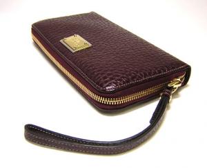 No.5 ストラップ付き　ラウンドファスナー長財布（メランザーナ）