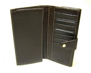 No.5 二つ折ダブルホック長財布（カカオ）