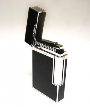No.5 ライター　ラインツー　モンパルナス　MONTPARNASSE LAQUE DE CHINE NOIR FINITION PALLADIUM 16296
