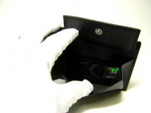 No.5 二つ折財布（ダークブラウン×ブラック）