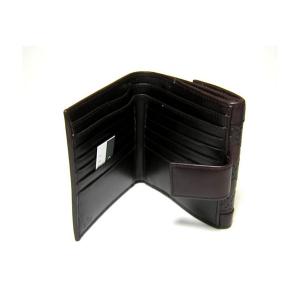No.4 グッチシマ　モノグラムレザー　二つ折財布（チョコレート）