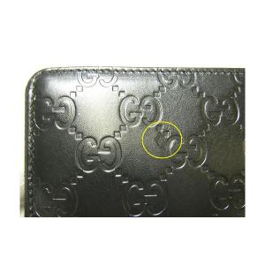 No.6 グッチシマ　モノグラムレザーラウンドファスナー長財布