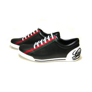 No.3 レザースニーカー（ブラック）8.5（日本サイズ約27.5cm）