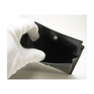 No.5 レザー二つ折財布（ブラック）