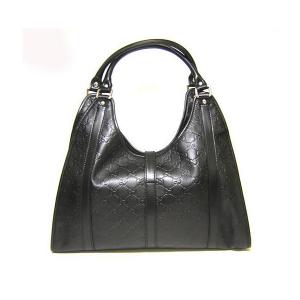 No.4 グッチシマモノグラムレザーショルダーバッグ（ブラック）