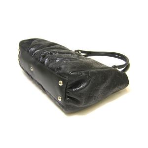 No.4 グッチシマモノグラムレザーショルダーバッグ（ブラック）