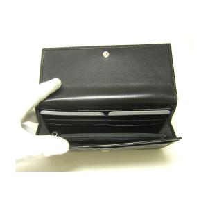 No.4 グッチシマ　モノグラムレザー二つ折長財布（ブラック）