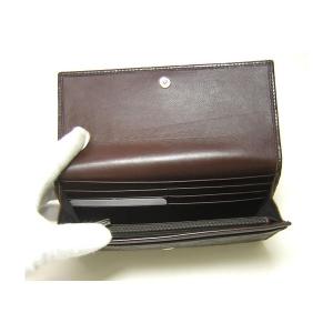 No.4 グッチシマ　モノグラムレザー二つ折長財布（チョコレート）