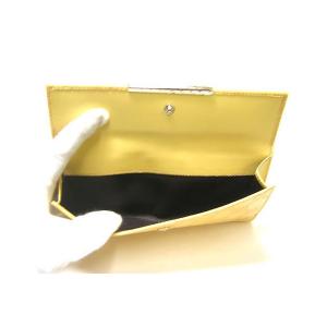 No.6 グッチシマ　モノグラムレザー　二つ折長財布（イエロー）