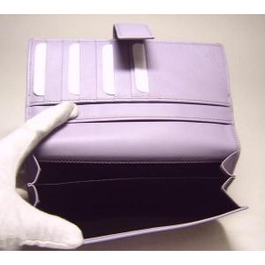 No.5 ＧＧ柄二つ折長財布（ベージュ×リラ）