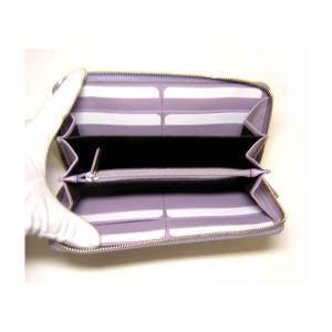 No.3 グッチシマ　モノグラムレザーラウンドファスナー長財布（リラ）