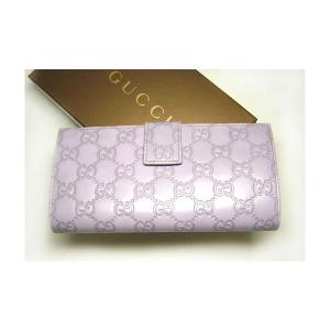 No.2 グッチシマ　モノグラムレザー　二つ折長財布（リラ）