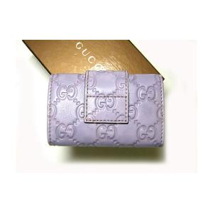 No.2 グッチシマモノグラムレザー6連キーケース（リラ）