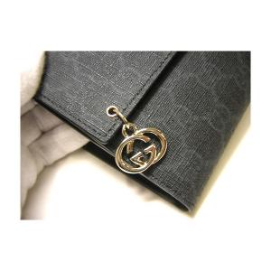 No.6 GG柄二つ折財布（PVC／ブラック）