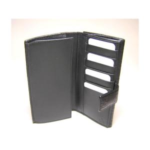 No.4 グッチシマ　モノグラムレザー　二つ折長財布（ブラック）