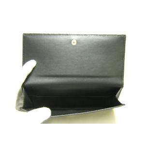 No.6 グッチシマ　モノグラムレザー　二つ折長財布（ブラック）