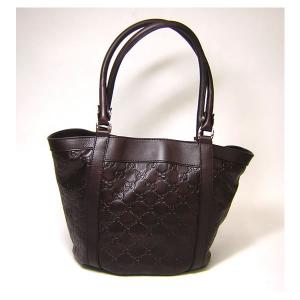 No.3 グッチシマモノグラムレザー　ショルダーバッグ（チョコレート）