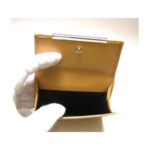 No.5 グッチシマ モノグラムレザー二つ折財布小(サンドベージュ)