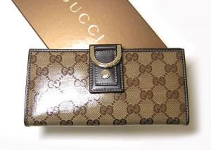 グッチ クリスタルGG柄二つ折長財布(ベージュ) MainPhoto