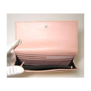 No.4 グッチシマ　モノグラムレザー二つ折長財布（ピンク）