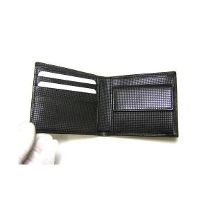 No.3 ナイロンGG柄二つ折財布（ブラック）