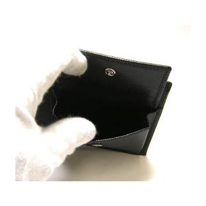 No.6 クレスト　二つ折財布（ブラック）