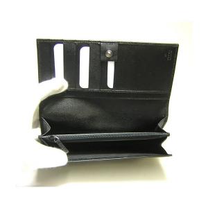 No.5 クレスト 二つ折長財布(ブラック)