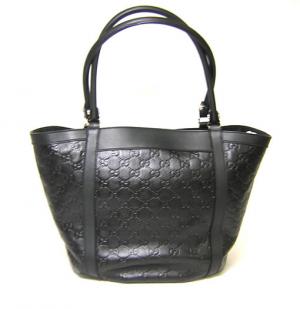 No.3 グッチシマモノグラムレザー　ショルダーバッグ（ブラック）