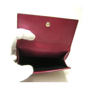 No.5 グッチシマモノグラムレザー二つ折財布大（メタリックレッド）