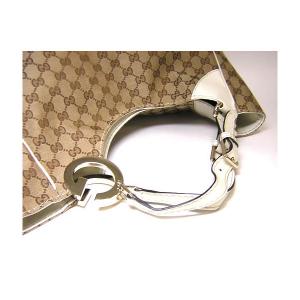 No.5 シャルロッテショルダーバッグ（ベージュ×ホワイト）