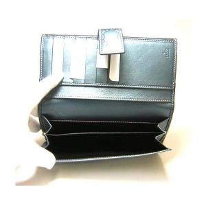 No.5 グッチシマ　モノグラムレザー　二つ折長財布（メタリックブルー）