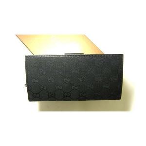 No.2 GG柄二つ折長財布（ブラック×ブラック）