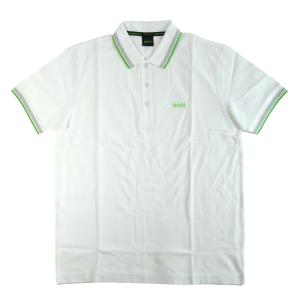ヒューゴ・ボス ポロシャツ メンズ PADDY ゴルフ スポーツ（ホワイト×グリーン）L