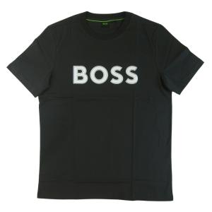 ヒューゴ・ボス Tシャツ 半袖 Tee1 メンズ コットン Regular Fit BOSSロゴ（ダークブルー）