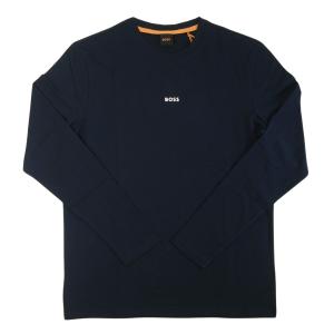 ヒューゴ・ボス Tシャツ 長袖 TChark メンズ ストレッチコットン（ダークブルー）