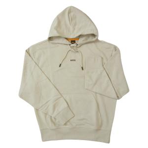 ヒューゴ・ボス スウェットシャツ フーディ プルオーバー パーカー メンズ トレーナー ライトベージュ