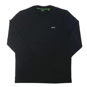 ヒューゴ・ボス Tシャツ 長袖 Tee Long メンズ ストレッチコットン（ブラック）XL