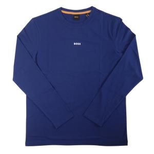 ヒューゴ・ボス Tシャツ 長袖 TChark メンズ ストレッチコットン（ブルー）