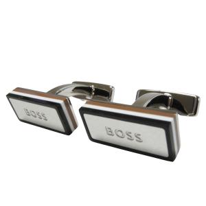 ヒューゴ・ボス カフスボタン レクタンギュラー カフリンク ブラス メンズ B-ICONIC4