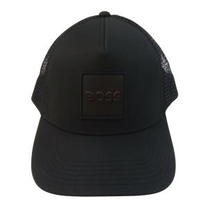 ヒューゴ・ボス 帽子 キャップ メッシュ ロゴパッチ メンズ BOSS ボス ゴルフ（ブラック）