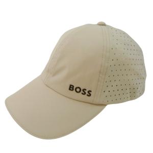 ヒューゴ・ボス 帽子 キャップ タフタ レーザーカット ドット メンズ BOSS ボス （ライトベージュ）