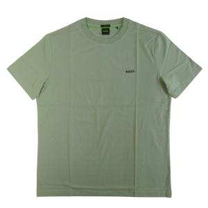 ヒューゴ・ボス Tシャツ 半袖 メンズ ストレッチコットン Regular fit BOSS ライトグリーン XXL