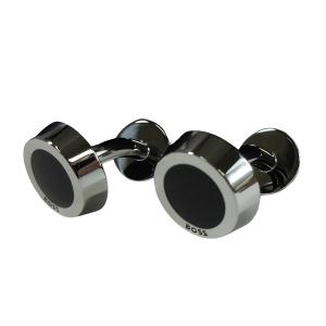 ヒューゴ・ボス カフスボタン ラウンド カフリンク メンズ B-Simony ブラック