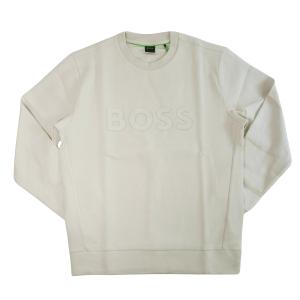 ヒューゴ・ボス スウェットシャツ メンズ トレーナー Salbo REGULAR FIT スポーツ（ベージュ）