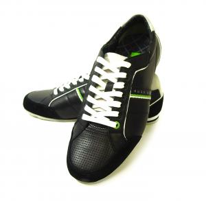 ヒューゴ・ボス スニーカー 靴 シューズ BOSS GREEN レザー VICTOIRE LA （ブラック） 43（日本サイズ約26.5cm）